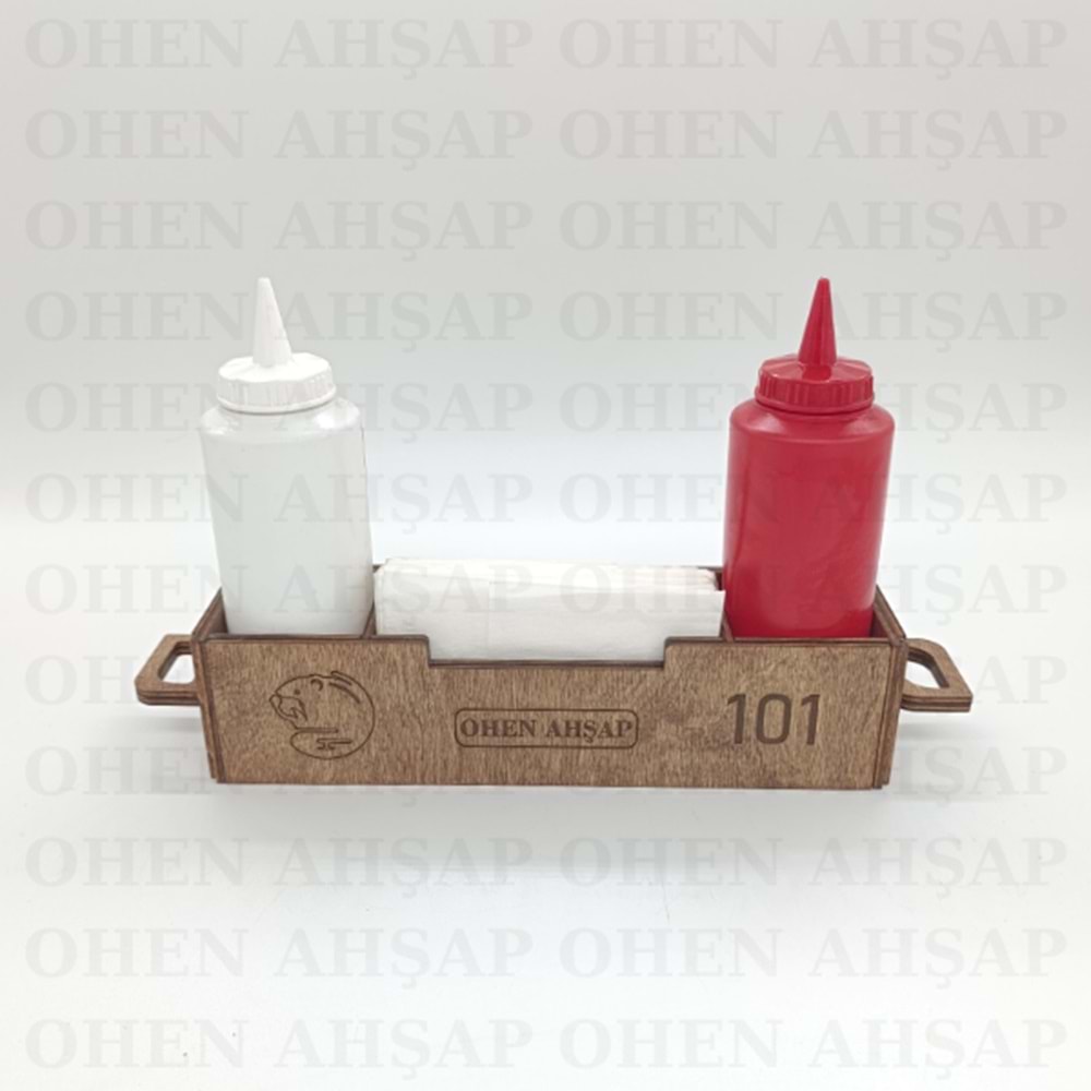 AHŞAP 2 BÖLMELİ PEÇETELİKLİ MENAJ TAKIMI MODEL 2