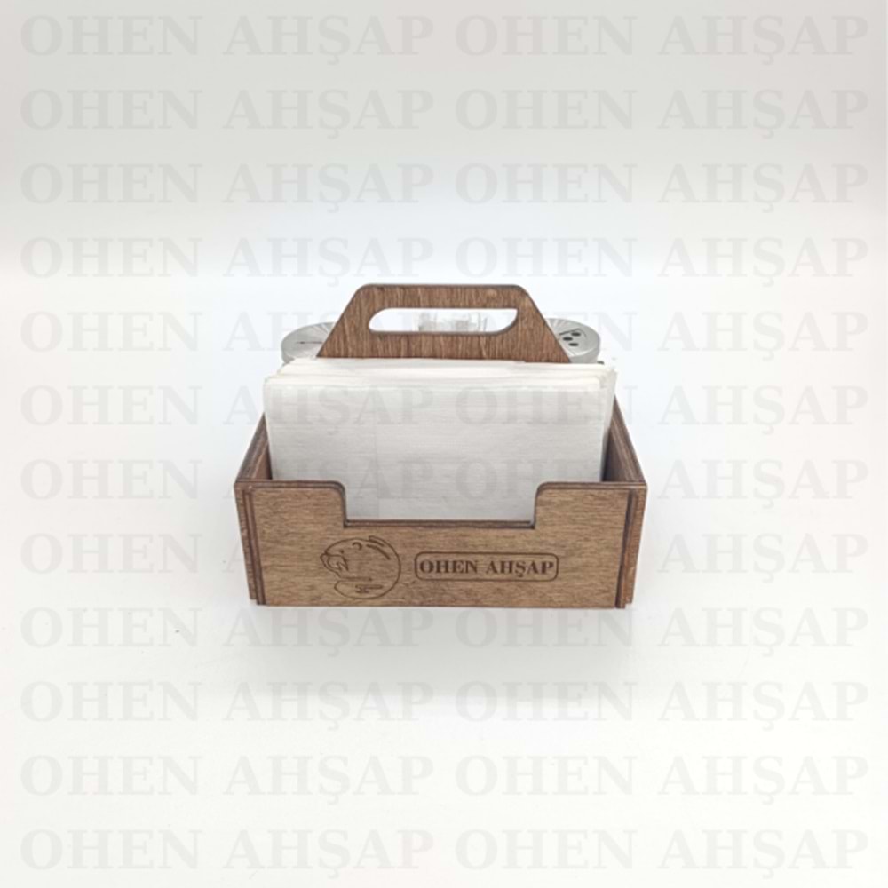 AHŞAP 3 BÖLMELİ PEÇETELİKLİ MENAJ TAKIMI MODEL 2