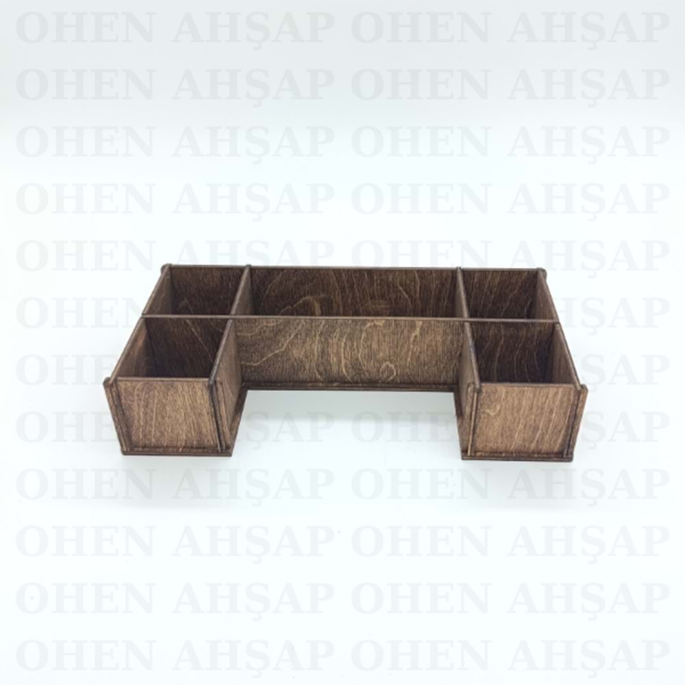 AHŞAP 4 BÖLMELİ PEÇETELİKLİ MENAJ TAKIMI MODEL 1