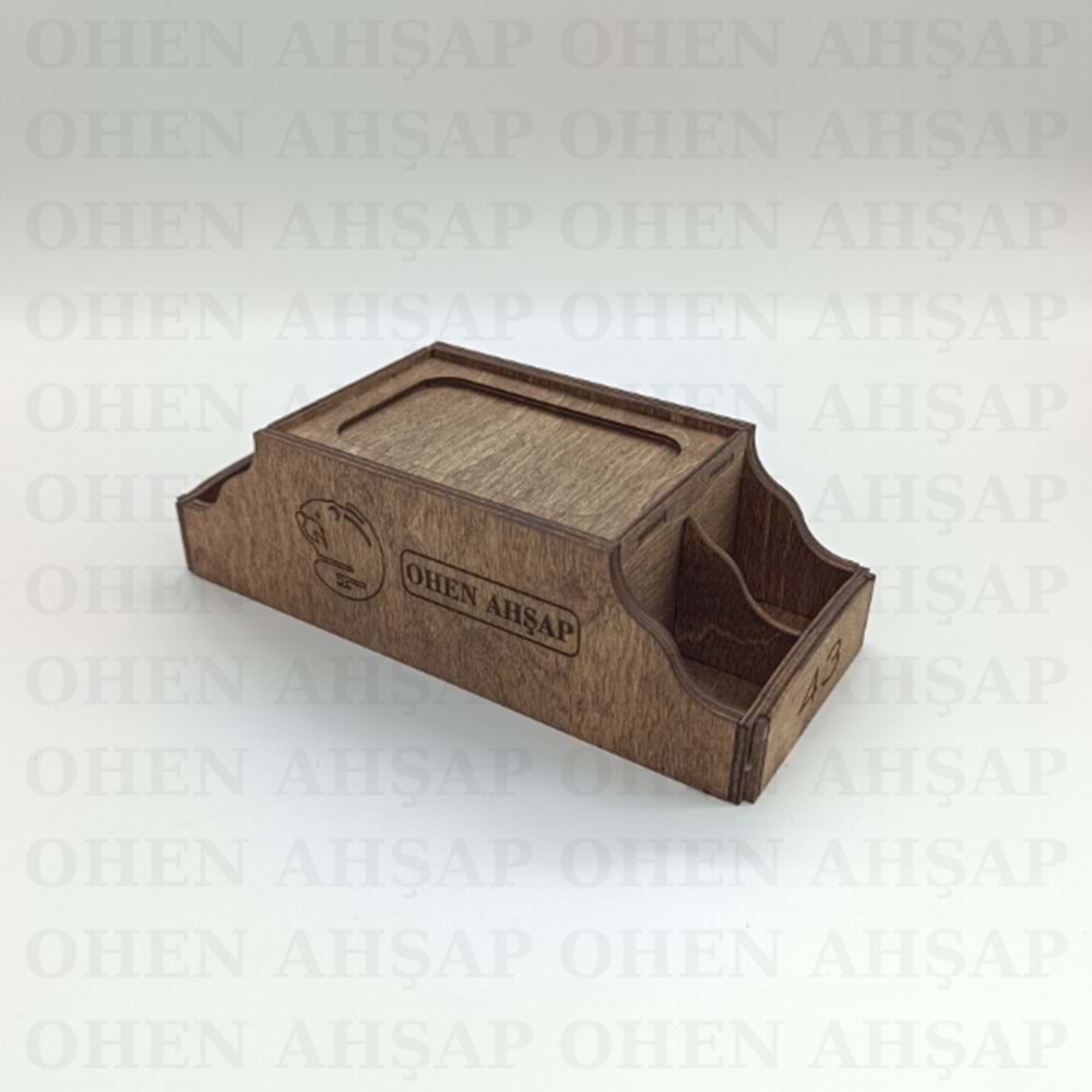 AHŞAP DİSPENSER PEÇETELİKLİ 4 BÖLMELİ MENAJ TAKIMI MODEL 1