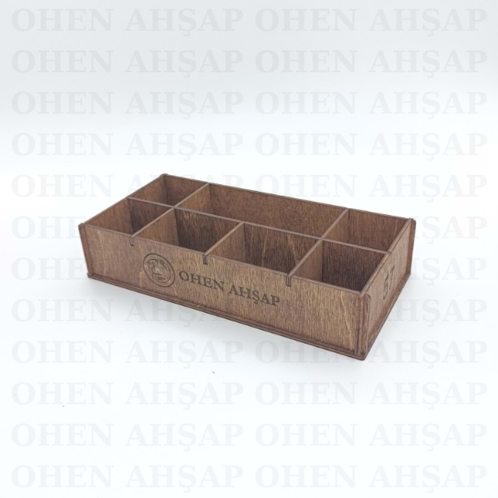 AHŞAP 6 BÖLMELİ PEÇETELİKLİ MENAJ TAKIMI MODEL 1