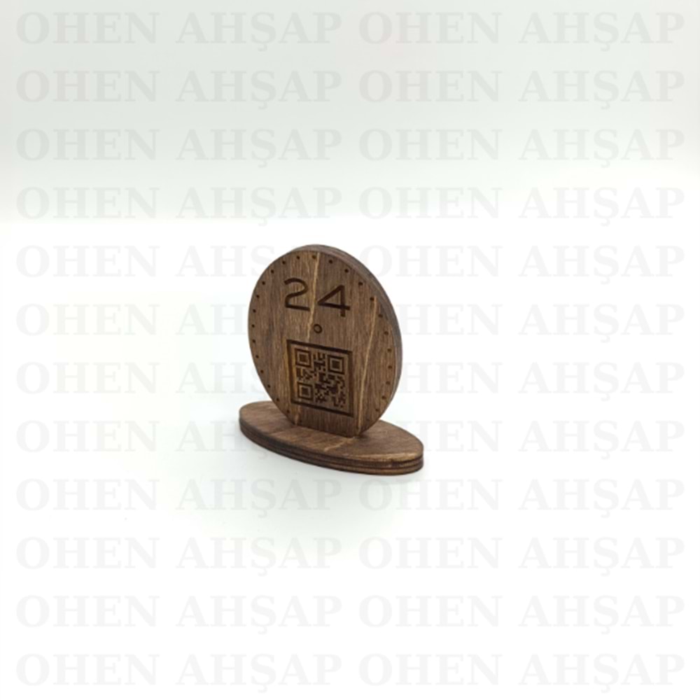 AHŞAP MASA NUMARASI MODELLERİ 1