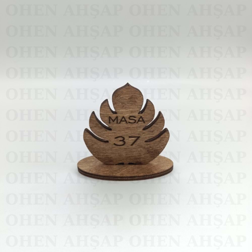 AHŞAP MASA NUMARASI MODELLERİ 4