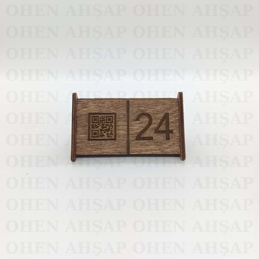 AHŞAP MASA NUMARASI MODELLERİ 12