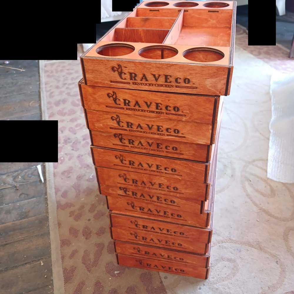 AHŞAP TATLI KAHVALTI SUNUM KASASI REFERANS 18