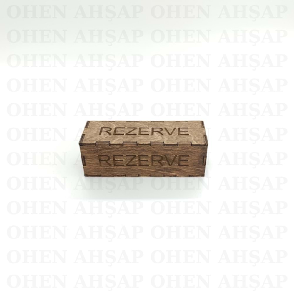AHŞAP MASAÜSTÜ REZERVE VİP YAZI MODELİ 1