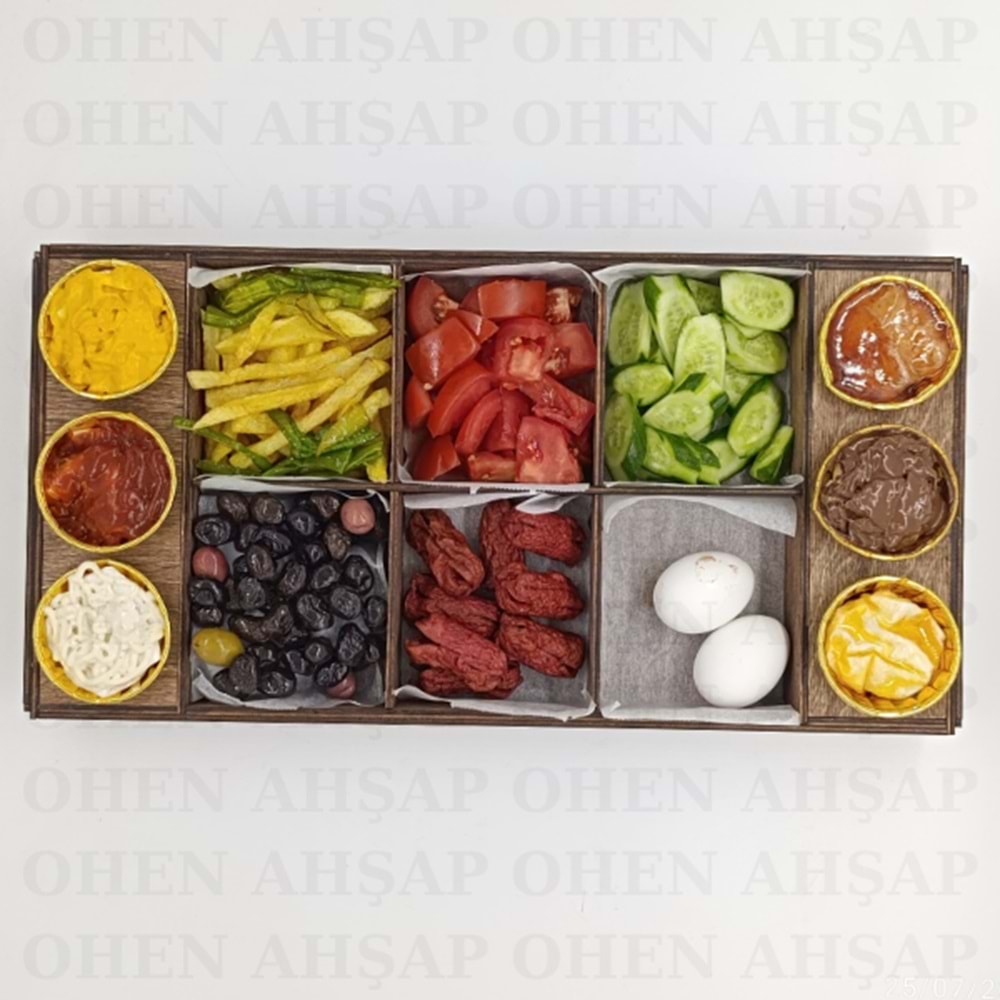 AHŞAP TATLI VE KAHVALTI KASASI MODEL 2