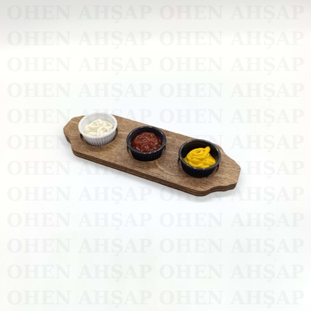AHŞAP ÇAY KAHVE SOS KURUYEMİŞ SUNUMLUK MODEL 2