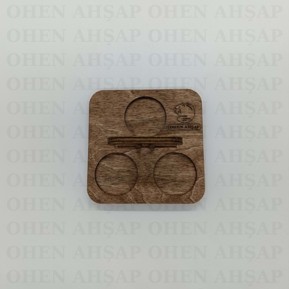 AHŞAP ÇAY KAHVE SOS KURUYEMİŞ SUNUMLUK MODEL 4