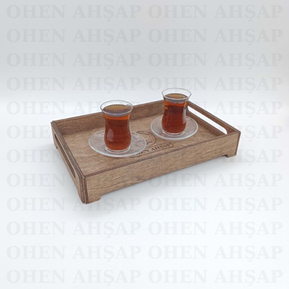 AHŞAP ÇAY KAHVE TEPSİSİ MODEL 1