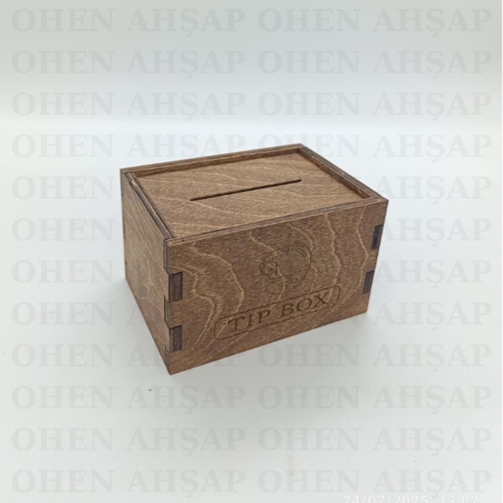 AHŞAP BAHŞİŞ KUTUSU MODEL 2 TIPBOX