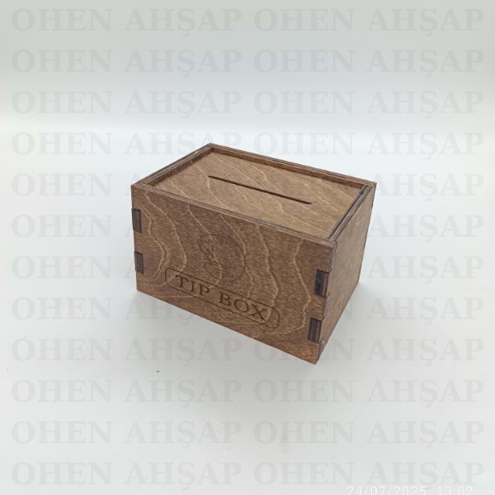 AHŞAP BAHŞİŞ KUTUSU MODEL 2 TIPBOX