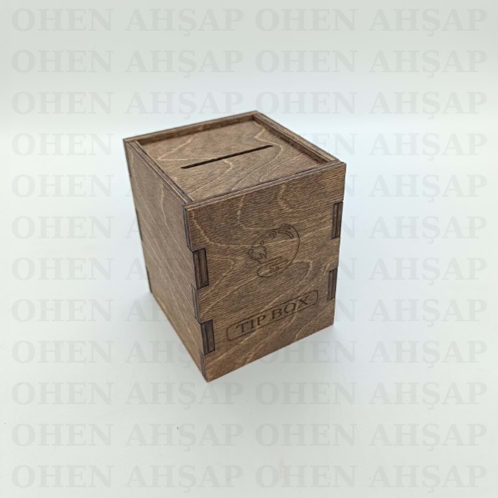AHŞAP TIPBOX BAHŞİŞ KUTUSU MODEL 3