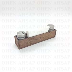 AHŞAP 2 BÖLMELİ PEÇETELİKLİ MENAJ TAKIMI MODEL 1