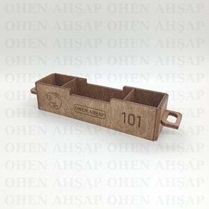 AHŞAP 2 BÖLMELİ PEÇETELİKLİ MENAJ TAKIMI MODEL 2