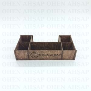 AHŞAP 4 BÖLMELİ PEÇETELİKLİ MENAJ TAKIMI MODEL 1