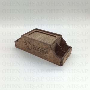 AHŞAP DİSPENSER PEÇETELİKLİ 4 BÖLMELİ MENAJ TAKIMI MODEL 1