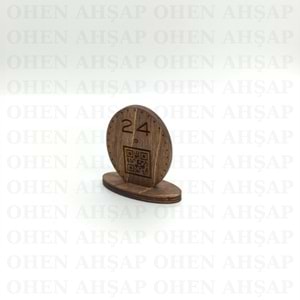 AHŞAP MASA NUMARASI MODELLERİ 1