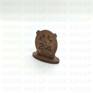 AHŞAP MASA NUMARASI MODELLERİ 2
