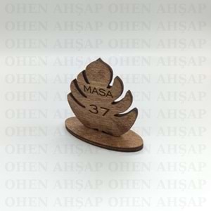AHŞAP MASA NUMARASI MODELLERİ 4