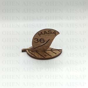 AHŞAP MASA NUMARASI MODELLERİ 5