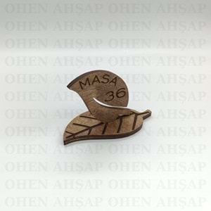 AHŞAP MASA NUMARASI MODELLERİ 5