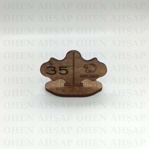 AHŞAP MASA NUMARASI MODELLERİ 6
