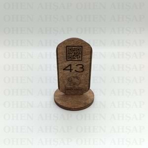 AHŞAP MASA NUMARASI MODELLERİ 7