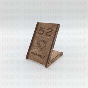 AHŞAP MASA NUMARASI MODELLERİ 11