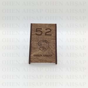 AHŞAP MASA NUMARASI MODELLERİ 11