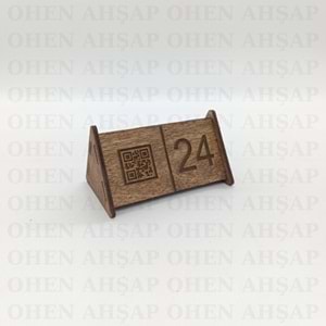 AHŞAP MASA NUMARASI MODELLERİ 12