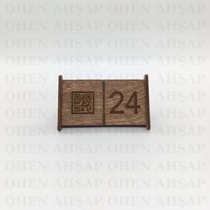 AHŞAP MASA NUMARASI MODELLERİ 12