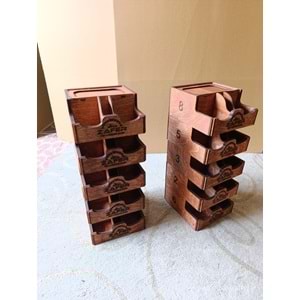 AHŞAP DİSPENSER PEÇETELİKLİ 3 BÖLMELİ MENAJ TAKIMI REFERANS 17