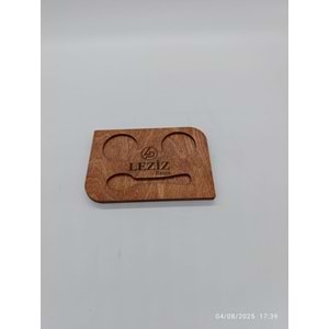 AHŞAP ÇAY KAHVE SUNUMLUK SETİ - MASA NUMARASI - QR MENÜ REFERANS 22