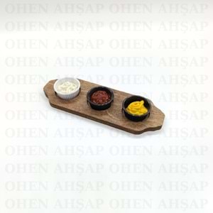 AHŞAP ÇAY KAHVE SOS KURUYEMİŞ SUNUMLUK MODEL 2