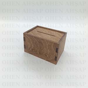 AHŞAP BAHŞİŞ KUTUSU MODEL 2 TIPBOX