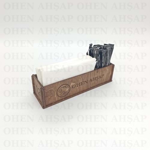 AHŞAP 1 BÖLMELİ PEÇETELİK MİNİ MENAJ TAKIMI MODEL 1