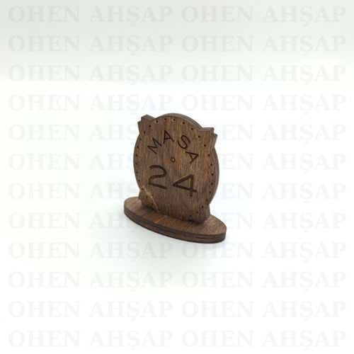 AHŞAP MASA NUMARASI MODELLERİ 2