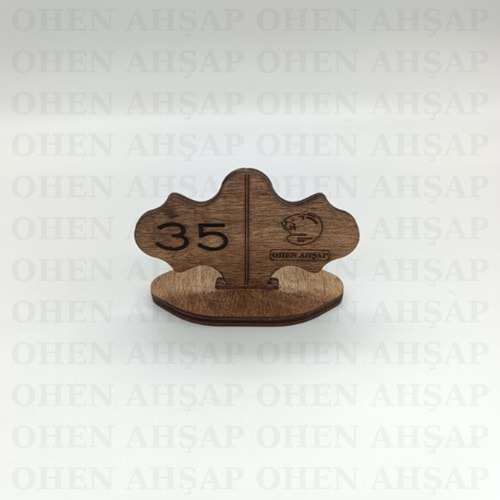AHŞAP MASA NUMARASI MODELLERİ 6