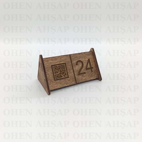 AHŞAP MASA NUMARASI MODELLERİ 12