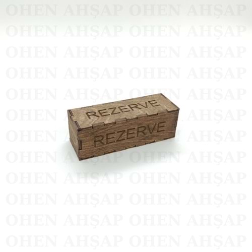 AHŞAP MASAÜSTÜ REZERVE VİP YAZI MODELİ 1