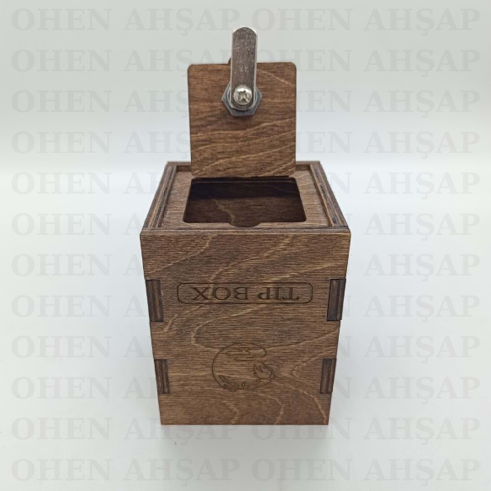 AHŞAP TIPBOX BAHŞİŞ KUTUSU MODEL 3